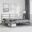 Bowery Hill Rectangular 76.0 x 80.0 Steel Bed Frame in Black