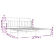 Bowery Hill Rectangular 76.0 x 80.0 Steel Bed Frame in Black
