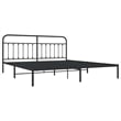 Bowery Hill Rectangular 76.0 x 80.0 Steel Bed Frame in Black
