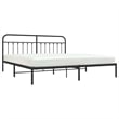 Bowery Hill Rectangular 76.0 x 80.0 Steel Bed Frame in Black