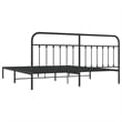 Bowery Hill Rectangular 76.0 x 80.0 Steel Bed Frame in Black