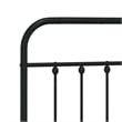 Bowery Hill Rectangular 76.0 x 80.0 Steel Bed Frame in Black