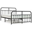 Bowery Hill Powder-Coated Steel Full/Double Bed Frame in Black
