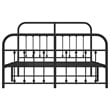 Bowery Hill Powder-Coated Steel Full/Double Bed Frame in Black