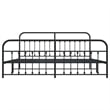 Bowery Hill Powder-Coated Steel King/Double Bed Frame in Black