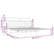 Bowery Hill 76 in x 80 Powder-Coated Steel Bed Frame in White