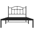Bowery Hill Contemporary Engineered wood Twin Bed Frame in Black