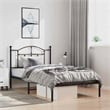 Bowery Hill Contemporary Engineered wood Twin Bed Frame in Black