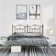 Bowery Hill Powder-Coated Steel Full/Double Bed Frame in Black