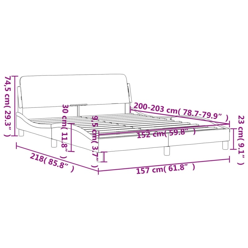 Bowery Hill Queen Faux Leather Engineered Wood Bed Frame in White