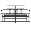 Bowery Hill Contemporary Engineered Wood King Bed Frame in Black