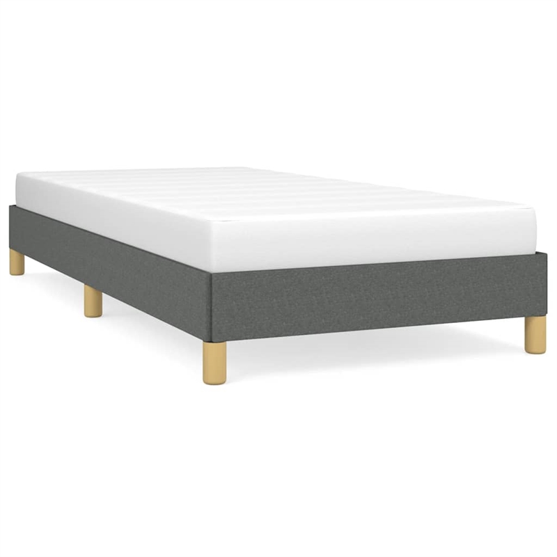 Bowery Hill Contemporary Engineered Wood Twin Bed Frame in Dark Gray