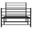 Bowery Hill Contemporary Powder-Coated Steel Twin Bed Frame in Black
