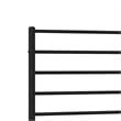 Bowery Hill Contemporary Powder-Coated Steel Twin Bed Frame in Black
