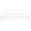 Bowery Hill Powder-Coated Steel Cal King/Double Bed Frame in Black