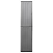 Bowery Hill Contemporary Garden Storage Cabinet in Gray and Black