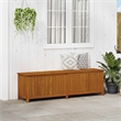 Bowery Hill Contemporary Solid Acacia Wood Storage Box in Brown
