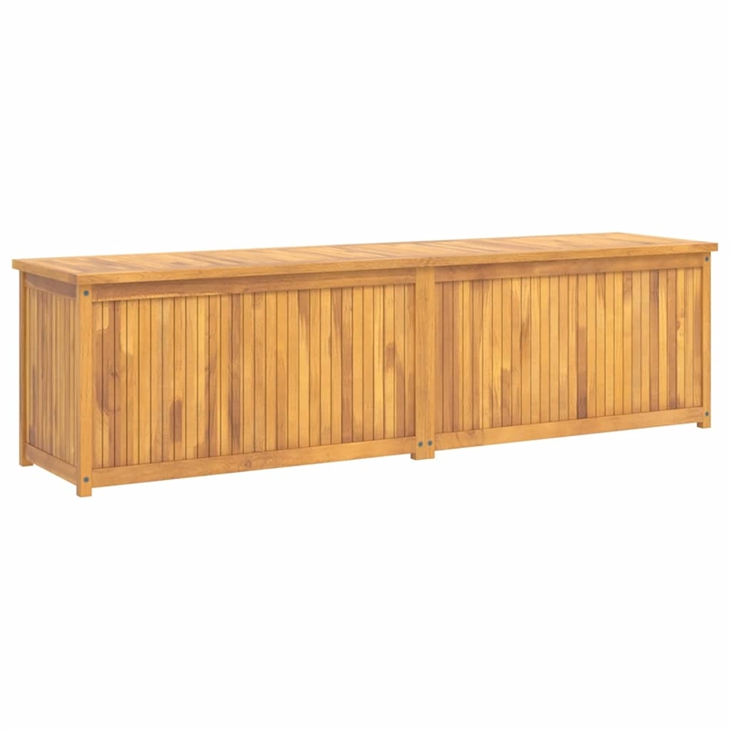 Bowery Hill Contemporary Solid Teak Wood Garden Box in Natural