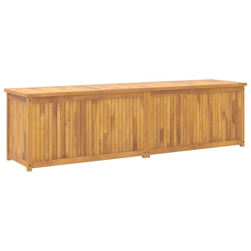 Bowery Hill Contemporary Solid Teak Wood Garden Box in Natural