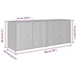 Bowery Hill Contemporary Rattan Garden Storage Cabinet in Black