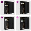 Bowery Hill Contemporary Polypropylene Outdoor Storage Cabinet in Black
