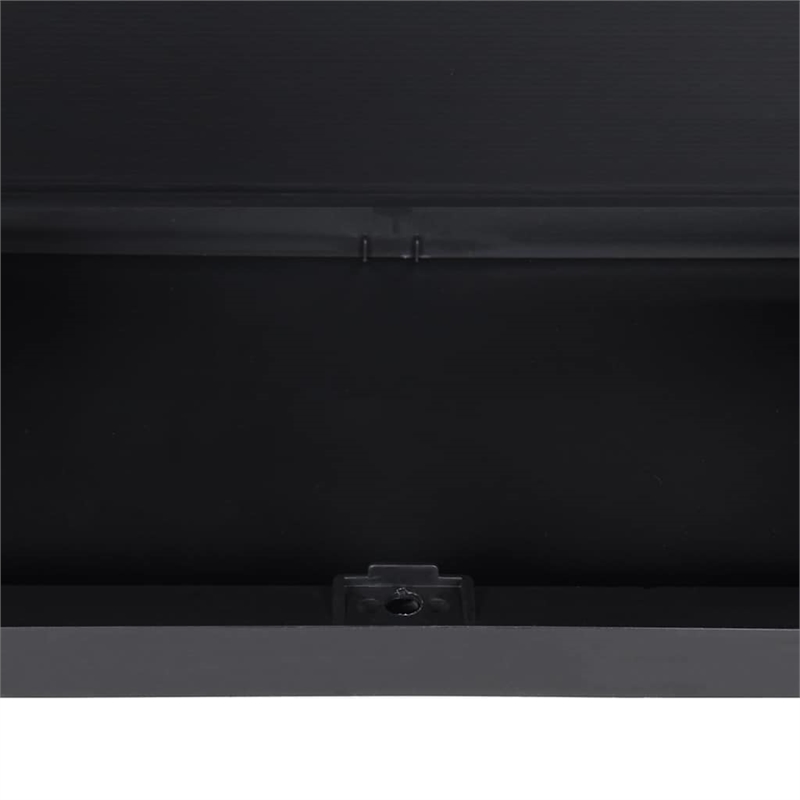 Bowery Hill Contemporary Polypropylene Outdoor Storage Cabinet in Black