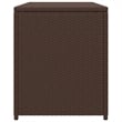 Bowery Hill Contemporary Rattan Storage Chest in Brown Finish