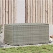 Bowery Hill Contemporary Patio Storage Box Poly Rattan in Gray