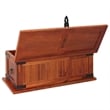 Bowery Hill Contemporary Solid Acacia Wood MDF Storage Chest in Brown