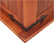 Bowery Hill Contemporary Solid Acacia Wood MDF Storage Chest in Brown