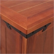 Bowery Hill Contemporary Solid Acacia Wood MDF Storage Chest in Brown