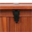 Bowery Hill Contemporary Solid Acacia Wood MDF Storage Chest in Brown