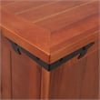 Bowery Hill Contemporary Solid Acacia Wood MDF Storage Chest in Brown