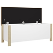 Bowery Hill Contemporary Sonoma Oak Engineered Wood Storage Box in White