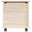 Bowery Hill Contemporary Medium Solid Pine Wood Storage Chest in Natural