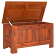 Bowery Hill Solid Acacia Wood and Engineered Wood Storage Chest in Brown