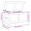 Bowery Hill Solid Acacia Wood and Engineered Wood Storage Chest in Brown