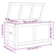 Bowery Hill Solid Acacia Wood & Engineered Wood Storage Chest in Brown & White