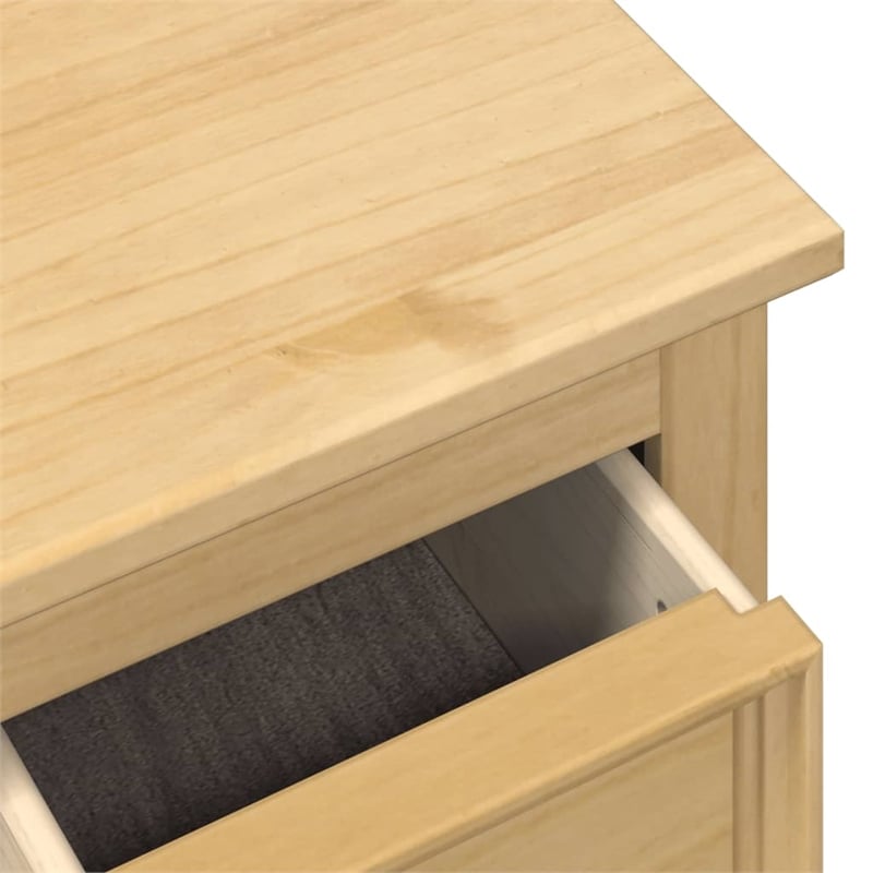 Bowery Hill Large Engineered Wood with Metal Storage Box in Honey