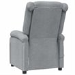 Bowery Hill Contemporary Fabric Massage Chair in Light Gray Finish