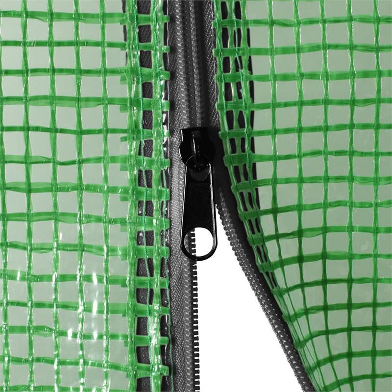 Bowery Hill Small Durable PE Mesh Fabric Greenhouse in Green