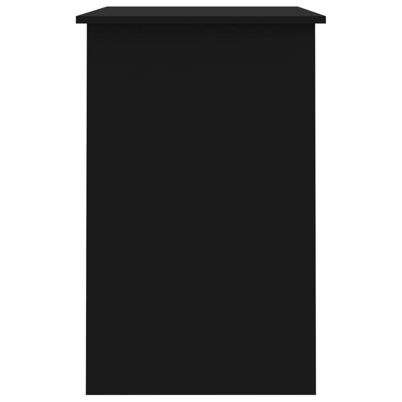 Bowery Hill Rectangular Engineered Wood Compact Desk in Black