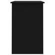 Bowery Hill Rectangular Engineered Wood Compact Desk in Black