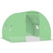 Bowery Hill Medium Polyethylene Mesh Galvanized Steel Greenhouse in Green