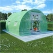 Bowery Hill Medium Polyethylene Mesh Galvanized Steel Greenhouse in Green
