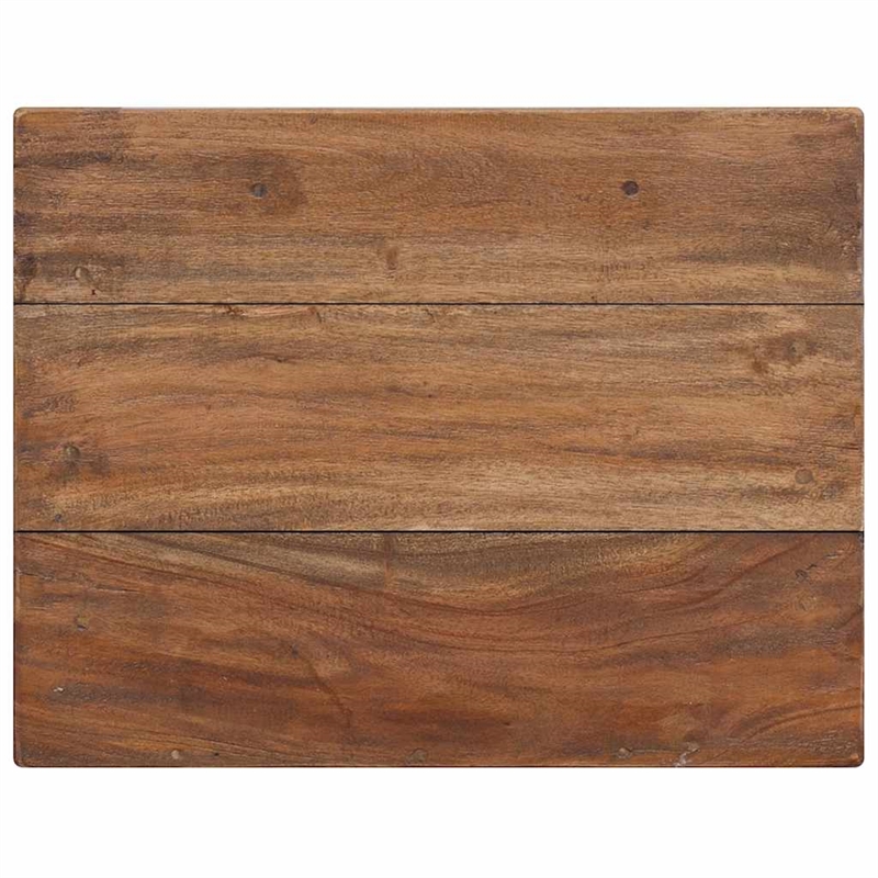 Bowery Hill Contemporary Solid Mahogany Wood Nightstand in Brown