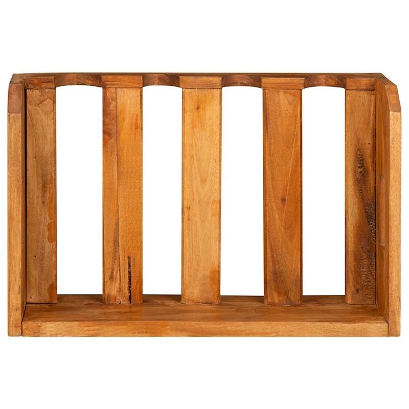 Bowery Hill 4 pcs Solid Mahogany Wood Wine Racks for 16 Bottles in Brown