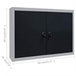 Bowery Hill Four Wall Panels and Two Cabinets Workbench in Black