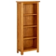 Bowery Hill Contemporary Medium Oak Veneered MDF Bookcase in Natural Oak