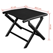 Bowery Hill Contemporary Aluminum Foldable Footrest in Black